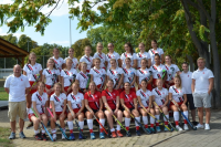Damen zu Beginn der Feldrunde 1. Bundesliga am 02.09.2018