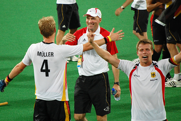 Markus Weise beim Olympiasieg in Peking 2008