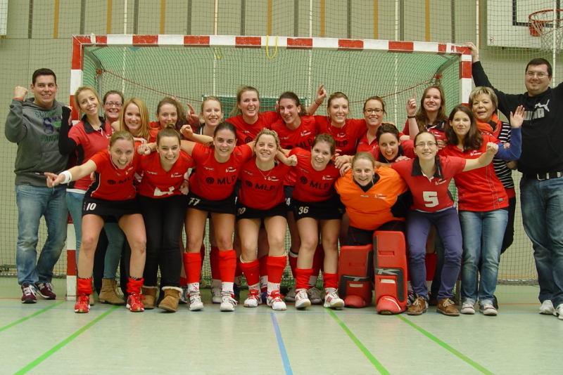 2. Damen als Oberliga-Meister und Aufsteiger in die 2. Regionalliga am 23.02.2014 in Ulm