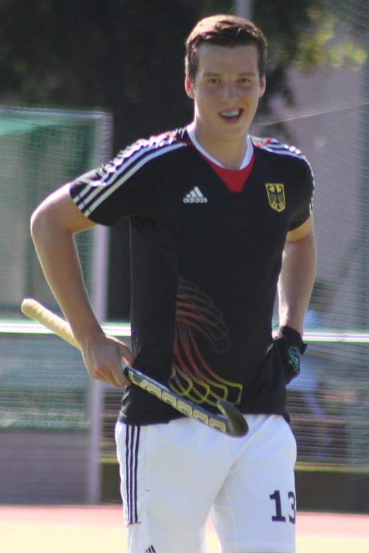 Moritz Möker beim Natio-Debüt in der U18, Stuttgart 3.7.2014