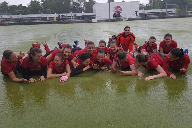 2. Damen nach dem Sieg im Oberliga-Heimspiel gegen SSV Ulm am 07.05.2017