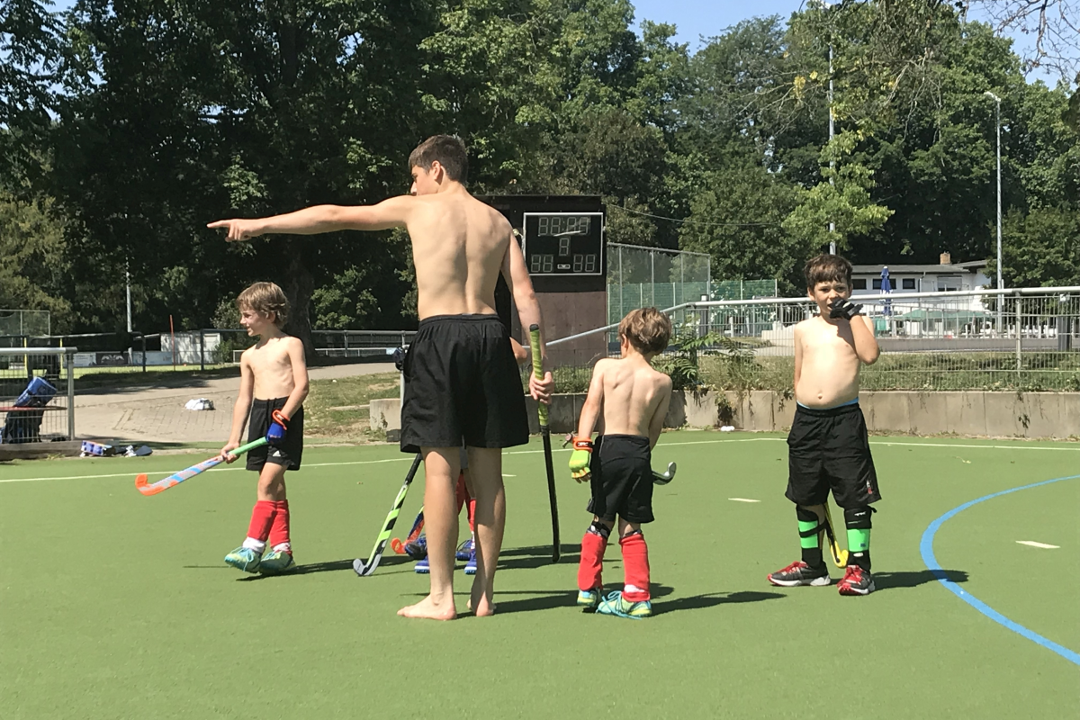 Junior-Tigers Knaben C/D beim Trainingstag mit der B-Jugend am 01.07.2018 