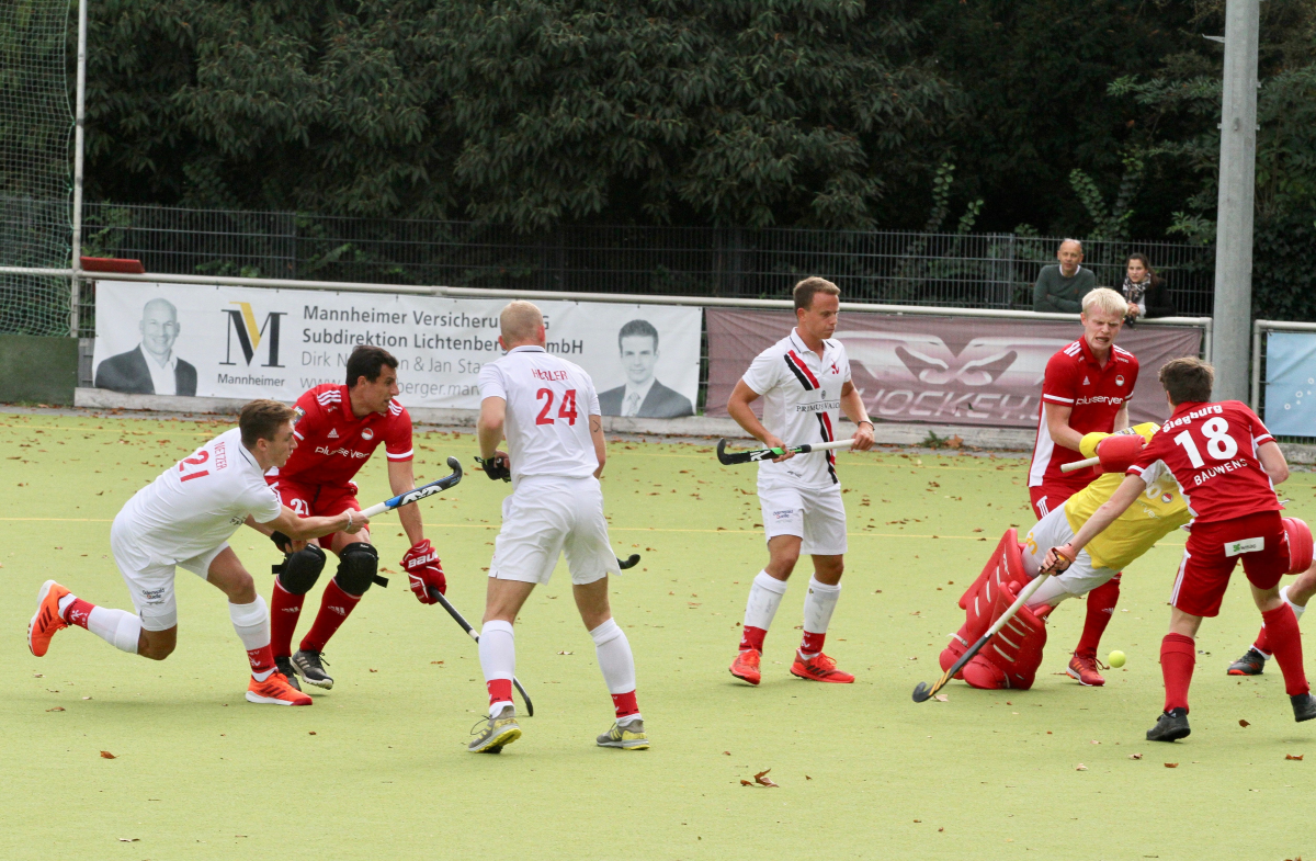 Torschuss zur 1:0-Führung gegen Rot-Weiß Köln am 28.09.19