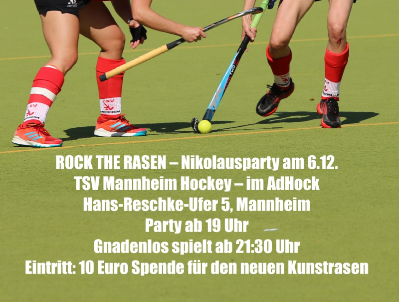 Einladung Rock the Rasen am 6. Dezember 2019