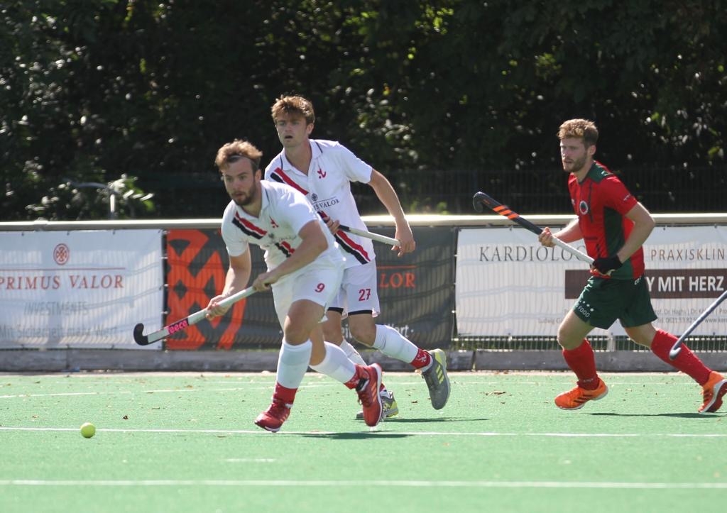 Nico Proske und Marius Haber in einer Spielszene im Trainingsspiel vs. CHTC am 22.08.2020