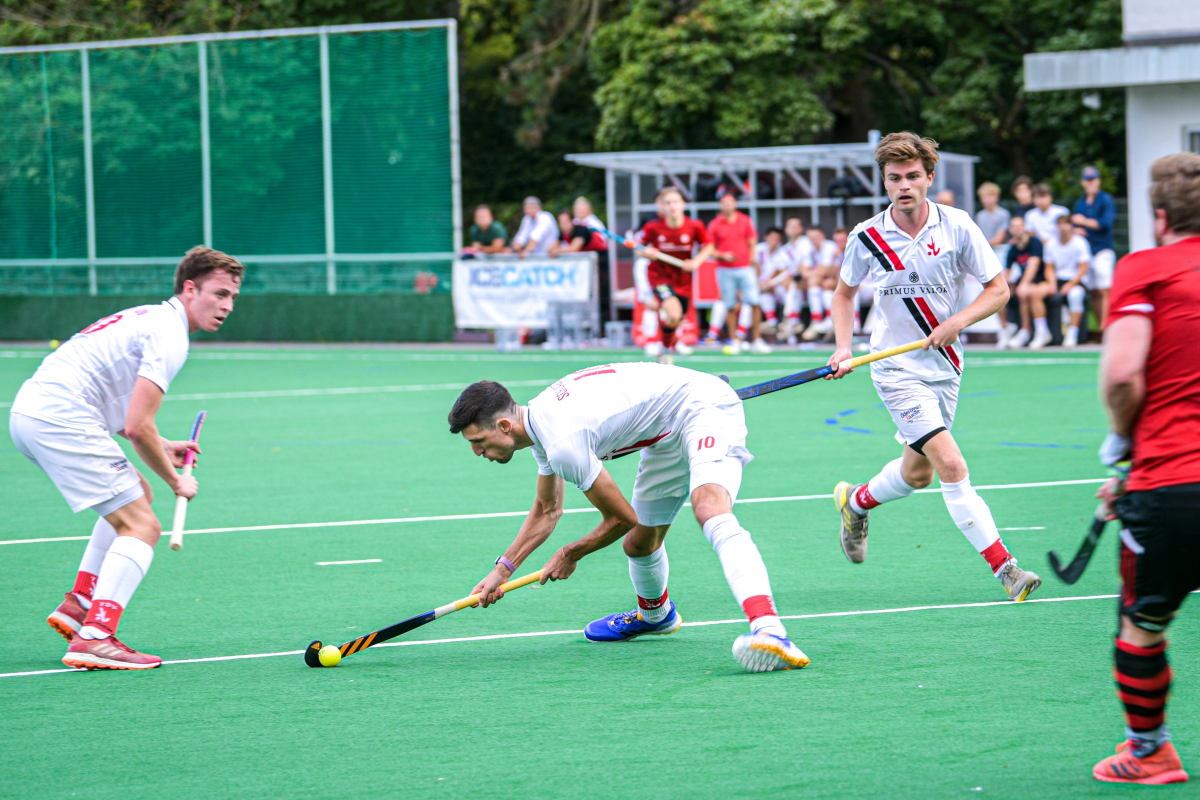 Spielszene von der Hockeyligacup-Vorrunde am 21.09.21