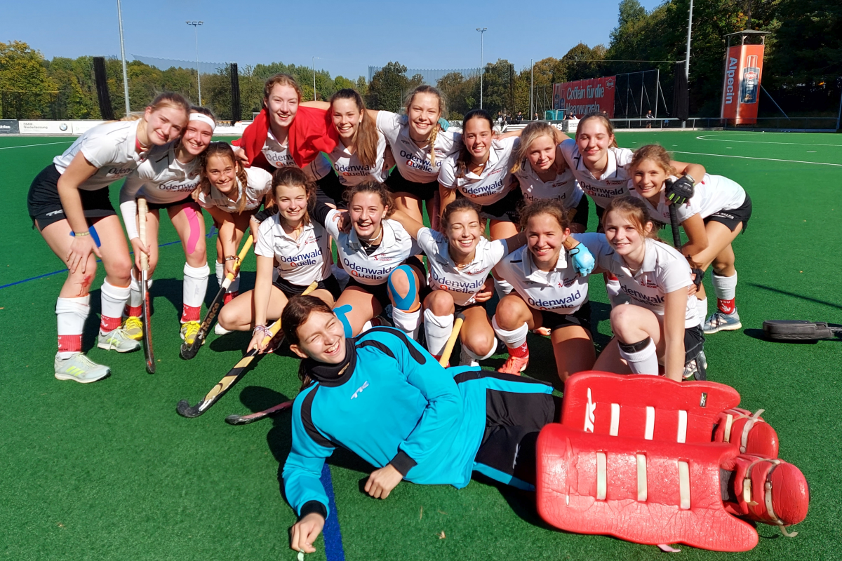 Weibliche U16 als Süd-Qualisieger A nach dem 1:0-Finalsieg über ASV München am 10.10.2021