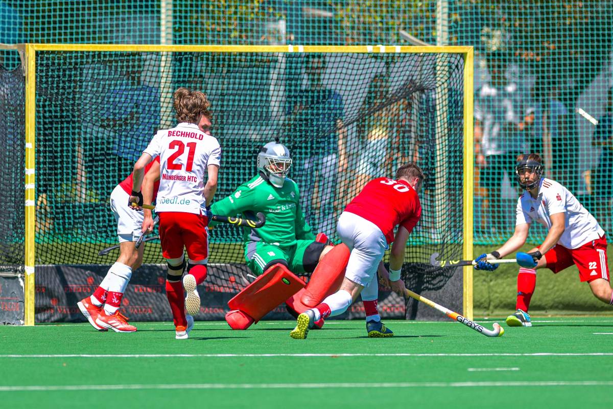 Lukas Goerdt bei seinem Eckennachschuss zum 1:0 im 2. Spiel am 15. Mai (C) F. Matalla