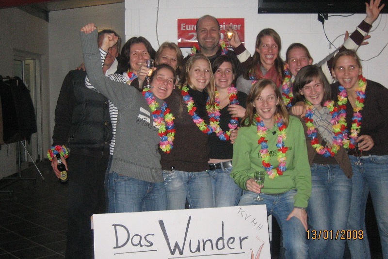 Damen nach der Viertelfinalquali Halle 2008