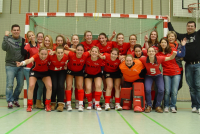 2. Damen als Oberliga-Meister und Aufsteiger in die 2. Regionalliga am 23.02.2014 in Ulm (Anklicken für vergrösserte Ansicht)